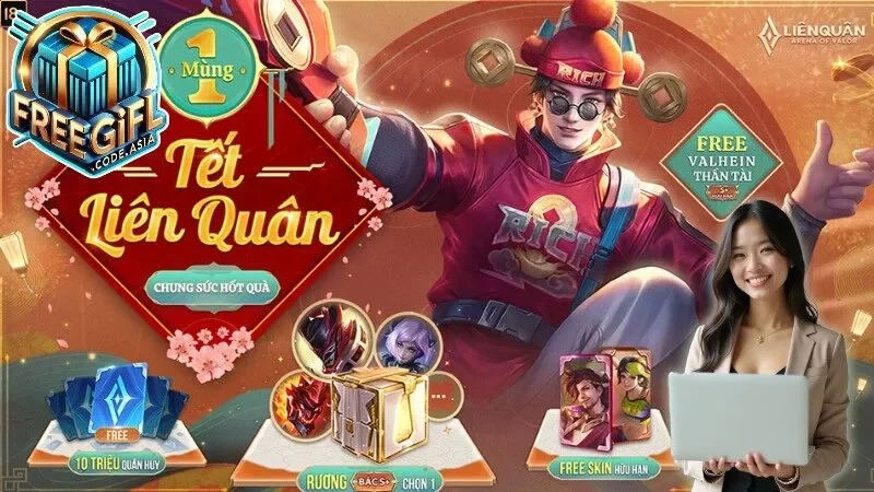 Cách săn Gift Code Liên Quân qua sự kiện online